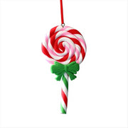 Christmas Tree Decoration Ornament Soft Clay Lollipop Red White Candy Cane