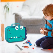 Children Toys Tool Set Electric Drill Screw Nut 3D Puzzle Toys Pretend Play Dinosaur Drilling Assembly Educational Toys for Boys