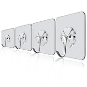 Transparent Self Adhesive Wall Hooks Heavy Duty Multi-Purpose Wall Hook Key Holder Towel Holder For Kitchen Bathroom Accessories