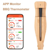 Meat Probe Bluetooth Smart APP Control BBQ Thermometers
