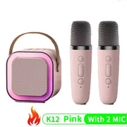 3 in 1 Wireless Microphone Karaoke Machine (Bluetooth Speaker, LED Lights, Microphone, Premium quality)