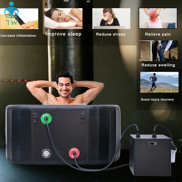 Inflatable Ice Bath Tub With Temperature Control Chiller
