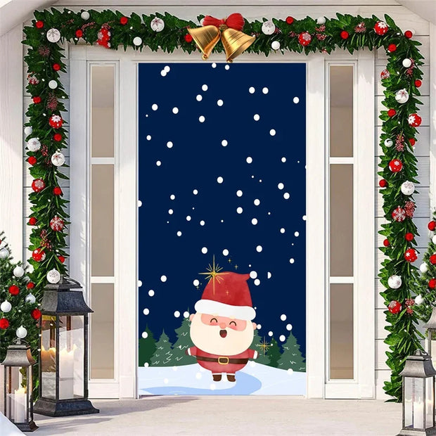Door Stickers Santa Claus Christmas Decoration