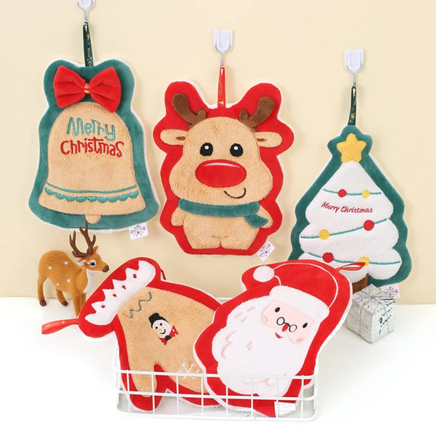 Christmas Hand Towel Soft Bath Towels Christmas Gift