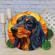 Dog Cute Pet Mask Metal Sign