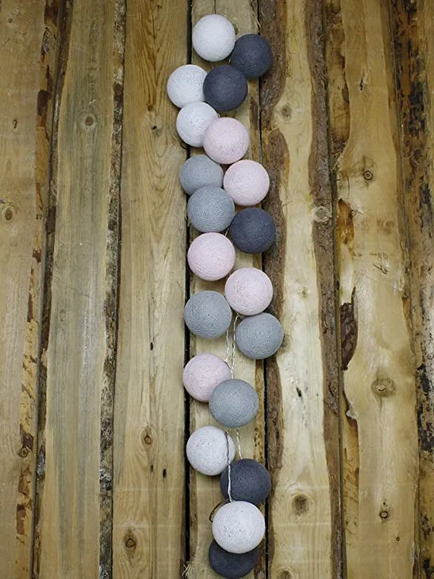 Handmade cotton ball String