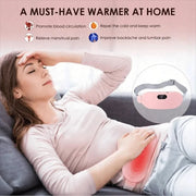 Electric Menstrual Heating Belt for Women Menstrual Spasm Massager Vibrator Relieves Discomfort Adjustable Waist Heating Pad
