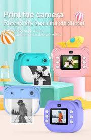 Children Digital Camera 1080P HD for Kids Thermal Print Camera Instant Print Photo Video Educational Gift With 32G Memory Card