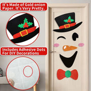 New Non-woven Christmas Door Stickers