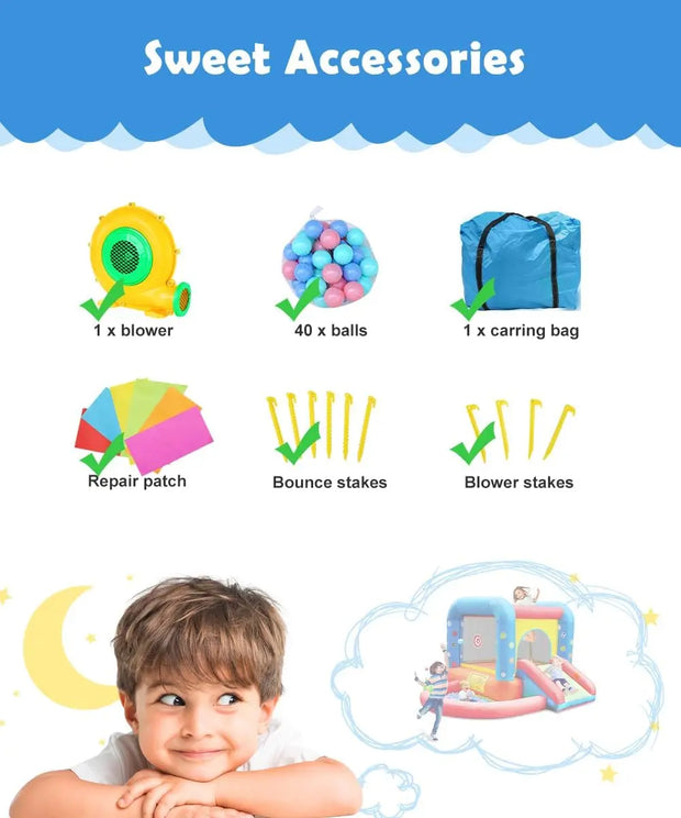 Inflatable Bounce House castle for Kids