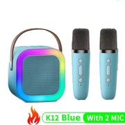 3 in 1 Wireless Microphone Karaoke Machine (Bluetooth Speaker, LED Lights, Microphone, Premium quality)