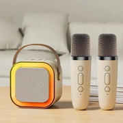 3 in 1 Wireless Microphone Karaoke Machine (Bluetooth Speaker, LED Lights, Microphone, Premium quality)