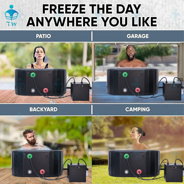 Inflatable Ice Bath Tub With Temperature Control Chiller