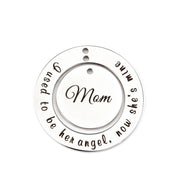 Personalized Circle Stainless Steel Keychain Ring