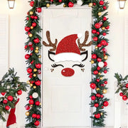New Non-woven Christmas Door Stickers