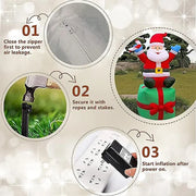 Santa Claus Stacking Gifts Christmas Decoration inflatable