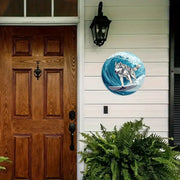 Pet Dog Wreath Sign, 2D Flat Print