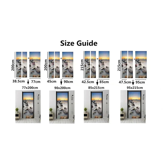 Door Stickers Santa Claus Christmas Decoration