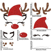 New Non-woven Christmas Door Stickers