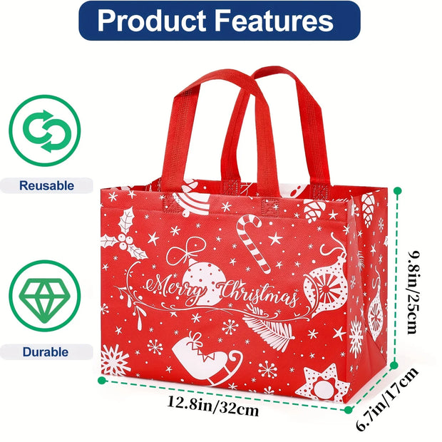 16pcs Large Christmas Gift Bags with Handles