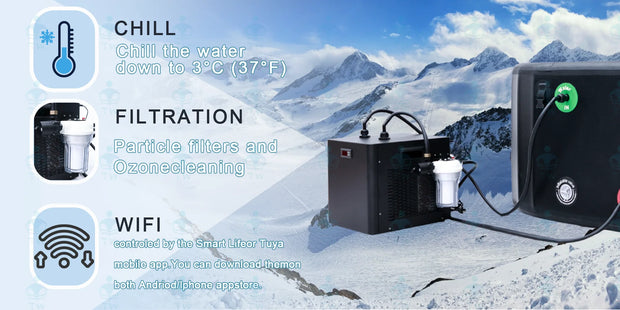 Inflatable Ice Bath Tub With Temperature Control Chiller