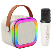 3 in 1 Wireless Microphone Karaoke Machine (Bluetooth Speaker, LED Lights, Microphone, Premium quality)