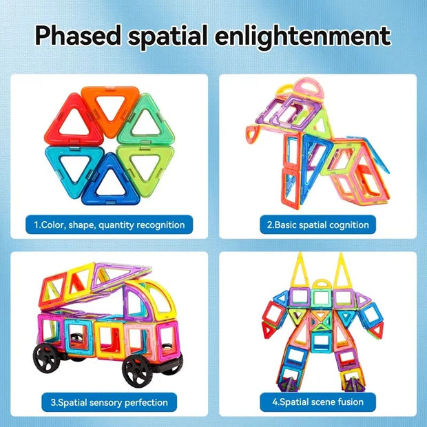 Educational Magnetic Building Blocks Set